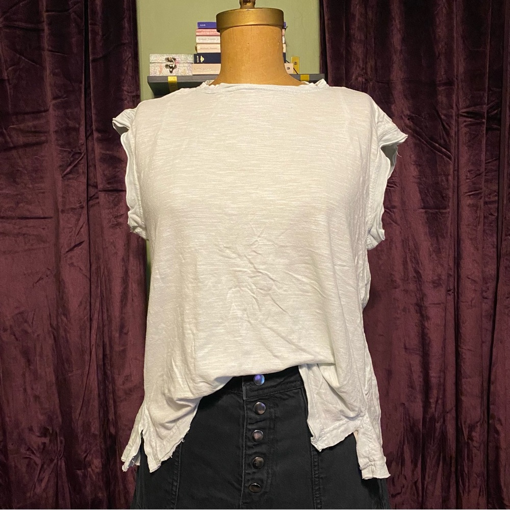 Free People light blue Muscle Tee